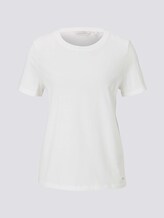 Lockeres Basic-T-Shirt - Frauen - Off White Lockeres Basic-T-Shirt - Frauen - Off White - 7 - TOM TAILOR Denim