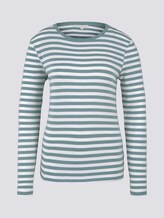 Gestreiftes Langarmshirt - Frauen - mineral white stripe Gestreiftes Langarmshirt - Frauen - mineral white stripe - 7 - TOM TAILOR Denim