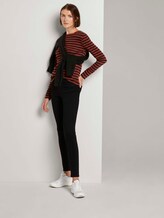 Gestreiftes Langarmshirt - Frauen - rust black stripe Gestreiftes Langarmshirt - Frauen - rust black stripe - 3 - TOM TAILOR Denim