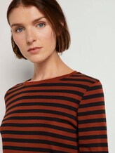 Gestreiftes Langarmshirt - Frauen - rust black stripe Gestreiftes Langarmshirt - Frauen - rust black stripe - 9 - TOM TAILOR Denim