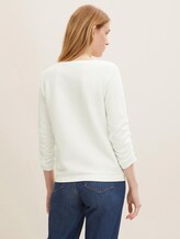 Strukturiertes Sweatshirt - Frauen - Off White Strukturiertes Sweatshirt - Frauen - Off White - 2 - TOM TAILOR Denim