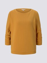 Strukturiertes Sweatshirt - Frauen - Indian Spice Yellow Strukturiertes Sweatshirt - Frauen - Indian Spice Yellow - 7 - TOM TAILOR Denim