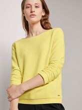 Strukturiertes Sweatshirt - Frauen - honey popcorn Strukturiertes Sweatshirt - Frauen - honey popcorn - 9 - TOM TAILOR Denim