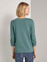 Print-Sweatshirt mit 3/4-Arm - Frauen - Mineral Stone Blue Print-Sweatshirt mit 3/4-Arm - Frauen - Mineral Stone Blue - 2 - TOM TAILOR Denim