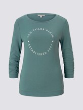 Print-Sweatshirt mit 3/4-Arm - Frauen - Mineral Stone Blue Print-Sweatshirt mit 3/4-Arm - Frauen - Mineral Stone Blue - 7 - TOM TAILOR Denim