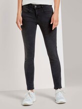 Extra Skinny Jona Biker-Jeans mit Reißverschlussdetails - Frauen - used dark stone black denim Extra Skinny Jona Biker-Jeans mit Reißverschlussdetails - Frauen - used dark stone black denim - 1 - TOM TAILOR Denim