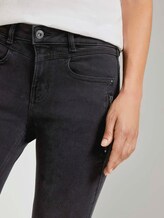 Extra Skinny Jona Biker-Jeans mit Reißverschlussdetails - Frauen - used dark stone black denim Extra Skinny Jona Biker-Jeans mit Reißverschlussdetails - Frauen - used dark stone black denim - 10 - TOM TAILOR Denim