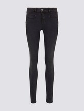Extra Skinny Jona Biker-Jeans mit Reißverschlussdetails - Frauen - used dark stone black denim Extra Skinny Jona Biker-Jeans mit Reißverschlussdetails - Frauen - used dark stone black denim - 7 - TOM TAILOR Denim