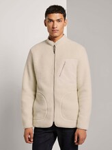 Teddy-Jacke mit Stehkragen - Männer - smoke white Teddy-Jacke mit Stehkragen - Männer - smoke white - 1 - TOM TAILOR Denim