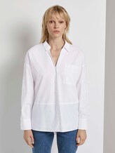 Hemdbluse mit Knopfleistendetail am Ärmel - Frauen - White Hemdbluse mit Knopfleistendetail am Ärmel - Frauen - White - 1 - Mine to five