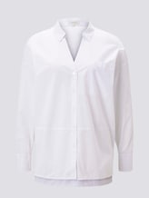 Hemdbluse mit Knopfleistendetail am Ärmel - Frauen - White Hemdbluse mit Knopfleistendetail am Ärmel - Frauen - White - 7 - Mine to five