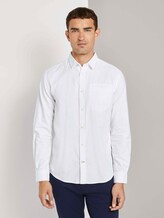 Gemustertes Hemd mit Brusttasche - Männer - White Gemustertes Hemd mit Brusttasche - Männer - White - 1 - TOM TAILOR
