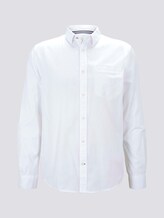 Gemustertes Hemd mit Brusttasche - Männer - White Gemustertes Hemd mit Brusttasche - Männer - White - 7 - TOM TAILOR