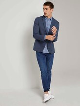 Gemustertes Hemd mit Brusttasche - Männer - blue white structure Gemustertes Hemd mit Brusttasche - Männer - blue white structure - 3 - TOM TAILOR