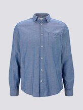 Gemustertes Hemd mit Brusttasche - Männer - blue white structure Gemustertes Hemd mit Brusttasche - Männer - blue white structure - 7 - TOM TAILOR