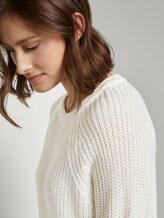 Basic Pullover mit Raglan-Ärmeln - Frauen - Off White Basic Pullover mit Raglan-Ärmeln - Frauen - Off White - 10 - TOM TAILOR Denim