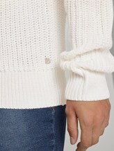 Basic Pullover mit Raglan-Ärmeln - Frauen - Off White Basic Pullover mit Raglan-Ärmeln - Frauen - Off White - 9 - TOM TAILOR Denim