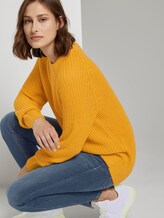 Basic Pullover mit Raglan-Ärmeln - Frauen - Indian Spice Yellow Basic Pullover mit Raglan-Ärmeln - Frauen - Indian Spice Yellow - 5 - TOM TAILOR Denim