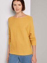 Pullover mit Fledermausärmeln - Frauen - Indian Spice Yellow Pullover mit Fledermausärmeln - Frauen - Indian Spice Yellow - 5 - TOM TAILOR Denim