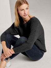 Pullover mit Fledermausärmeln - Frauen - Shale Grey Melange Pullover mit Fledermausärmeln - Frauen - Shale Grey Melange - 5 - TOM TAILOR Denim