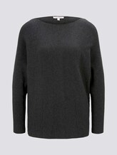 Pullover mit Fledermausärmeln - Frauen - Shale Grey Melange Pullover mit Fledermausärmeln - Frauen - Shale Grey Melange - 7 - TOM TAILOR Denim