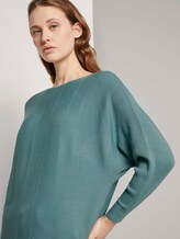 Pullover mit Fledermausärmeln - Frauen - Mineral Stone Blue Pullover mit Fledermausärmeln - Frauen - Mineral Stone Blue - 9 - TOM TAILOR Denim