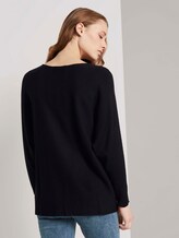Pullover mit Fledermausärmeln - Frauen - Deep Black Pullover mit Fledermausärmeln - Frauen - Deep Black - 2 - TOM TAILOR Denim