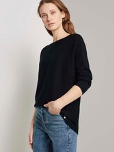 Pullover mit Fledermausärmeln - Frauen - Deep Black Pullover mit Fledermausärmeln - Frauen - Deep Black - 5 - TOM TAILOR Denim