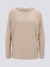 Pullover mit Fledermausärmeln - Frauen - cozy beige melange Pullover mit Fledermausärmeln - Frauen - cozy beige melange - 7 - TOM TAILOR Denim