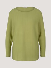 Sweater with bat sleeves - Women - new pea green Sweater with bat sleeves - Women - new pea green - 7 - TOM TAILOR Denim