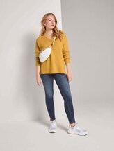 Pullover mit V-Ausschnitt - Frauen - indian spice yellow melange Pullover mit V-Ausschnitt - Frauen - indian spice yellow melange - 3 - TOM TAILOR Denim