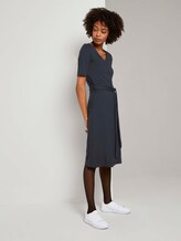 Kleid mit Bindegürtel - Frauen - Sky Captain Blue Kleid mit Bindegürtel - Frauen - Sky Captain Blue - 3 - Mine to five