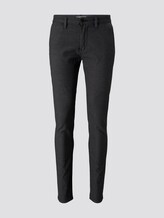 Gemusterte Tavis Slim Chinohose mit Struktur - Männer - black white structure Gemusterte Tavis Slim Chinohose mit Struktur - Männer - black white structure - 7 - TOM TAILOR
