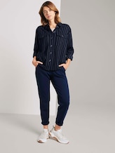 Relaxed Fit Hose mit elastischem Bund - Frauen - Sky Captain Blue Relaxed Fit Hose mit elastischem Bund - Frauen - Sky Captain Blue - 3 - TOM TAILOR Denim