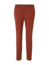 TOM TAILOR DENIM Damen Relaxed Fit Hose mit elastischem Bund, rot, Gr.XL