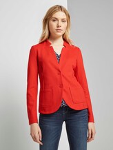 Strukturierter Ottoman Blazer - Frauen - Strong Red Strukturierter Ottoman Blazer - Frauen - Strong Red - 1 - TOM TAILOR