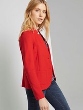 Strukturierter Ottoman Blazer - Frauen - Strong Red Strukturierter Ottoman Blazer - Frauen - Strong Red - 5 - TOM TAILOR
