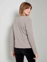 Karierter Jersey-Blazer - Frauen - camel small check Karierter Jersey-Blazer - Frauen - camel small check - 2 - TOM TAILOR