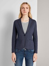 Weicher Blazer mit Paspeltaschen - Frauen - Sky Captain Blue Weicher Blazer mit Paspeltaschen - Frauen - Sky Captain Blue - 1 - TOM TAILOR