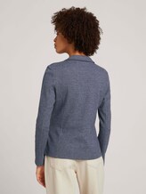 Weicher Blazer mit Paspeltaschen - Frauen - sky captain blue melange Weicher Blazer mit Paspeltaschen - Frauen - sky captain blue melange - 2 - TOM TAILOR