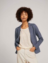 Weicher Blazer mit Paspeltaschen - Frauen - sky captain blue melange Weicher Blazer mit Paspeltaschen - Frauen - sky captain blue melange - 5 - TOM TAILOR