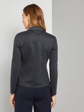 Slim fit blazer with a houndstooth pattern - Women - grey houndtooth check Slim fit blazer with a houndstooth pattern - Women - grey houndtooth check - 2 - TOM TAILOR