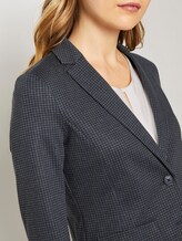 Slim fit blazer with a houndstooth pattern - Women - grey houndtooth check Slim fit blazer with a houndstooth pattern - Women - grey houndtooth check - 9 - TOM TAILOR