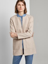 Weicher Longblazer ohne Kragen - Frauen - desert sand melange Weicher Longblazer ohne Kragen - Frauen - desert sand melange - 5 - TOM TAILOR