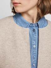 Weicher Longblazer ohne Kragen - Frauen - desert sand melange Weicher Longblazer ohne Kragen - Frauen - desert sand melange - 9 - TOM TAILOR