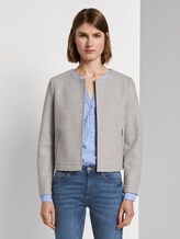 Kurzer Blazer mit Taschen - Frauen - Silver Grey Melange Kurzer Blazer mit Taschen - Frauen - Silver Grey Melange - 1 - TOM TAILOR