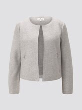 Kurzer Blazer mit Taschen - Frauen - Silver Grey Melange Kurzer Blazer mit Taschen - Frauen - Silver Grey Melange - 7 - TOM TAILOR