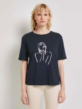 T-Shirt mit Motivprint - Frauen - Sky Captain Blue T-Shirt mit Motivprint - Frauen - Sky Captain Blue - 1 - Mine to five