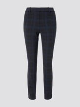 Mia slim trousers in ankle length - Women - navy bold printed check Mia slim trousers in ankle length - Women - navy bold printed check - 7 - TOM TAILOR
