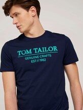 T-Shirt mit Bio-Baumwolle - Männer - Dark Blue T-Shirt mit Bio-Baumwolle - Männer - Dark Blue - 9 - TOM TAILOR
